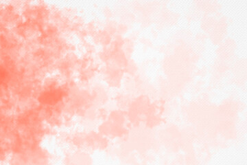 Poster - Red watercolor stains on white paper paint abstract texture background.