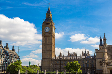 Canvas Print - Big Ben clock tower in London