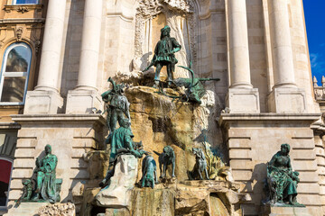 Fototapete - Matthias Fountain in Budapest