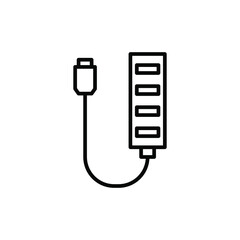 Wall Mural - Extender usb isolated icon design template