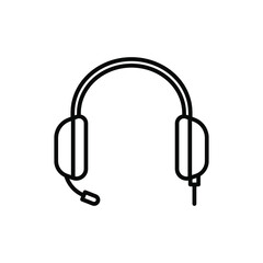 Wall Mural - Headset isolated icon design template