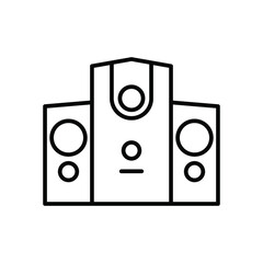 Wall Mural - Speaker isolated icon design template