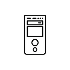 Wall Mural - Computer isolated icon design template