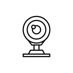 Wall Mural - Web camera isolated icon design template