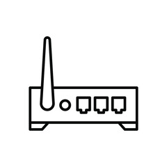 Wall Mural - Router isolated icon design template