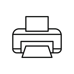 Wall Mural - Printer isolated icon design template