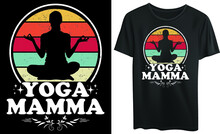 
Yoga Mamma Typography T-shirt Design, Yoga, Meditation  