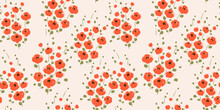 Floral Seamless Pattern. Vector Design For Paper, Cover, Fabric, Interior Decor And Other