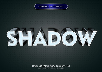 Poster - Bold shadow text effect. editable style