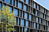 Fototapeta  - modern office building facade, corporate real estate exterior -