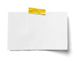 © Lumos sp - paper message note reminder blank background office business white empty page label adhesive tape