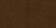 Seamless Dark Brown Leather Background Pattern. Tileable Closeup Textile Texture Of Soft Plush Luxury Cow Hide Or Other Creature Or Animal Skin. A High Resolution Backdrop 3D Rendering.