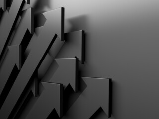 Arrows abstract marketing empty background
