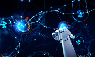 Poster - Robot hand touch neural network, diverse circuit and machine learning