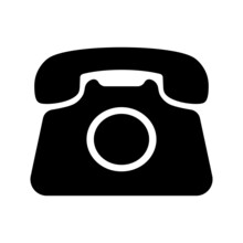 Retro Phone Icon. Vintage Telephone. Vector Illustration
