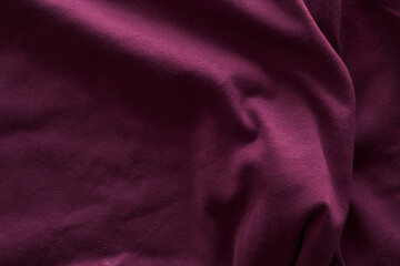 Wall Mural - closeup texture of purple cotton fabric