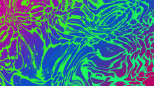 Blue Green Abstract Background With Psychedelic Style