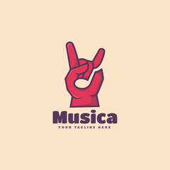 Poster - Modern Music Logo Template Design 