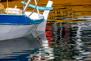 Dance of colors on the surface of water