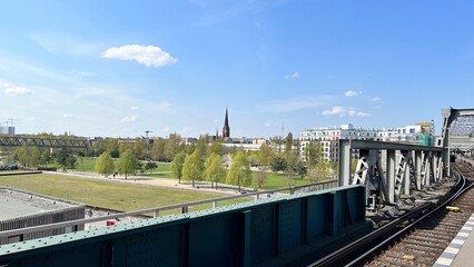 Wall Mural - bridge over the river