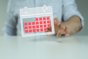 Aufkleber -  business plan and time management concept, concept of important day,