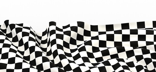 Poster - background of checkered flag illustration
