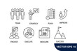 Change Management  icons set . Change Management pack symbol vector elements for infographic web