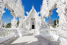Wat Rong Khun, The White Temple, In Chiang Rai, Thailand.