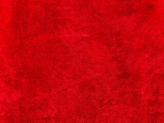 Wall Mural - red velvet fabric texture used as background. Empty red fabric background of soft and smooth textile material. There is space for text.