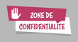 Logo zone de confidentialité.