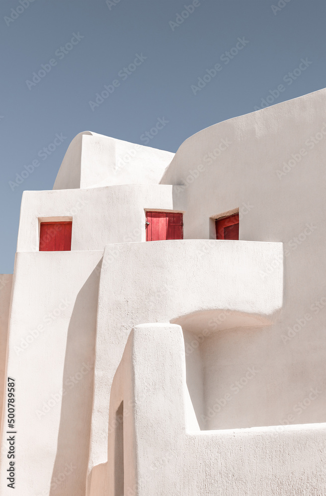 cycladic architecture in Santorini, Greece, Cyclades