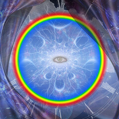 Wall Mural - eye of creator