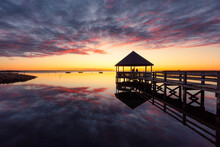 Evening Skies, Waterfront Gazebo, Outer Banks North Carolina