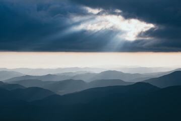 Wall Mural - Abstract mountain background