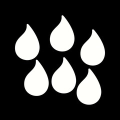 Sticker - Unique Humidity Vector Glyph Icon