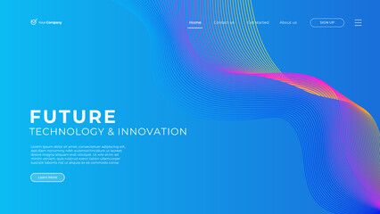 Flat design web page templates of graphic design, website design and development, social media, business service. Modern blue vector illustration concepts for website and mobile website development
