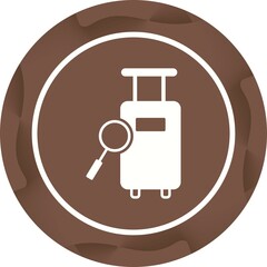 Sticker - Unique Find Luggage Vector Glyph Icon