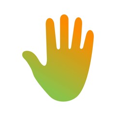 Sticker - Unique Hand Vector Glyph Icon