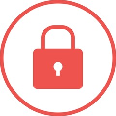 Sticker - Unique Lock Vector Glyph Icon