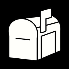 Sticker - Unique Mailbox Vector Glyph Icon