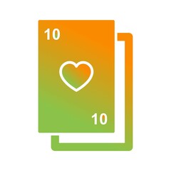 Sticker - Unique Cards Vector Glyph Icon