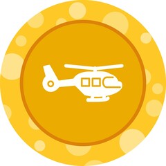 Poster - Unique Helicopter Vector Glyph Icon