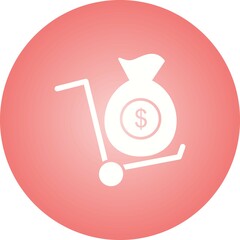 Poster - Unique Money Transfer Vector Glyph Icon