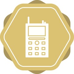 Sticker - Unique Cellular Phone Vector Glyph Icon