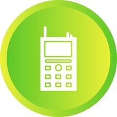 Sticker - Unique Cellular Phone Vector Glyph Icon