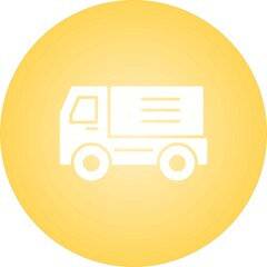 Wall Mural - Unique Truck Vector Glyph Icon