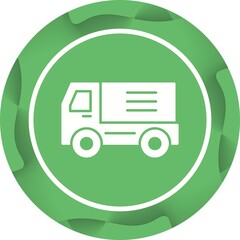 Wall Mural - Unique Truck Vector Glyph Icon