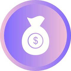 Poster - Unique Sack Of Money Vector Glyph Icon