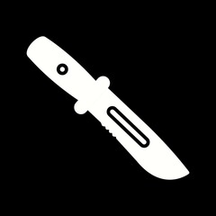 Canvas Print - Unique Army Knife Vector Glyph Icon