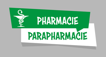 Sticker - Logo pharmacie parapharmacie.